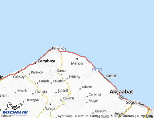 Mapa MICHELIN Mersin - ViaMichelin