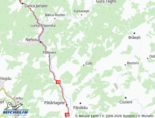 Mappa MICHELIN Colții De Jos - ViaMichelin