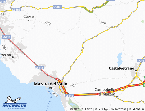 MICHELIN Borgata Costiera map - ViaMichelin
