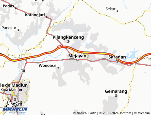 Carte MICHELIN Bangunsari - ViaMichelin