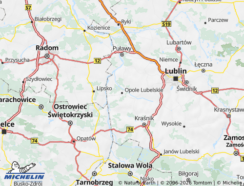 MICHELIN-Landkarte Opolski - ViaMichelin