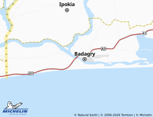 Mappa MICHELIN Gbaji - ViaMichelin
