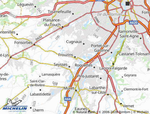 Mappa MICHELIN Frouzins - ViaMichelin