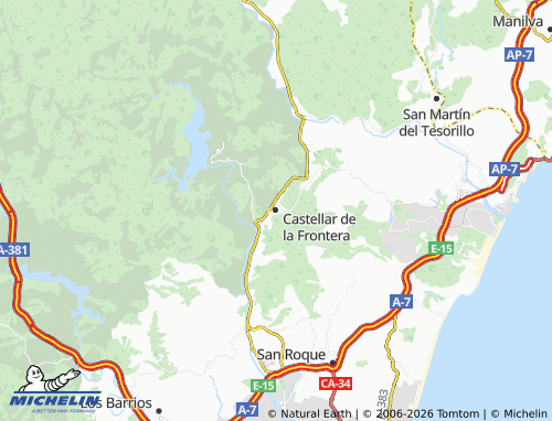MICHELIN Castellar de la Frontera map - ViaMichelin