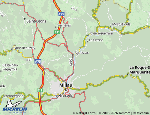 Mappa MICHELIN Paulhe - ViaMichelin