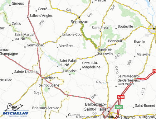 Carte MICHELIN Ambleville - ViaMichelin
