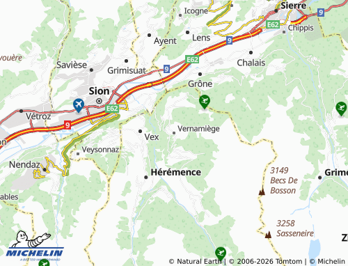 Mapa MICHELIN Vernamiège - ViaMichelin