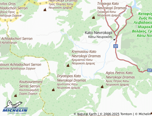 MICHELIN Perithori map - ViaMichelin