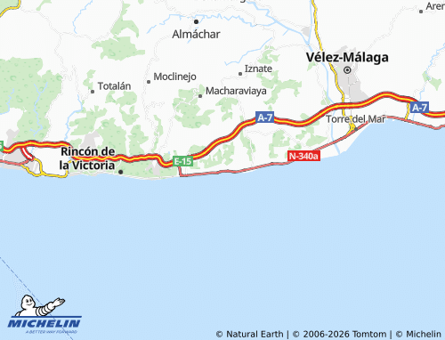 Mapa MICHELIN Benajarafe - ViaMichelin