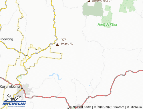 MICHELIN Wild Dog Valley map - ViaMichelin