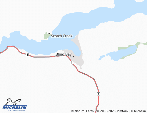Kaart MICHELIN Blind Bay - ViaMichelin