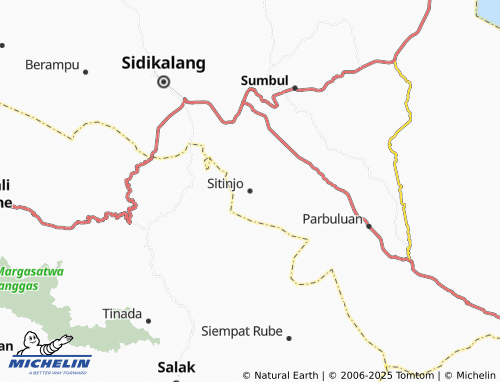 MICHELIN Sitinjo map - ViaMichelin