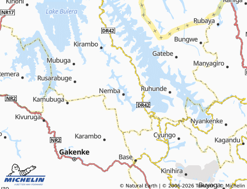 MICHELIN-Landkarte Nemba - ViaMichelin