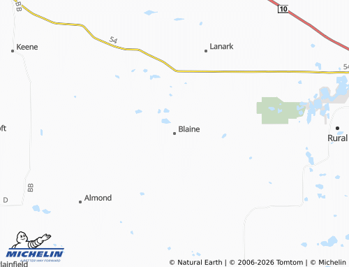 Carte MICHELIN Blaine - ViaMichelin