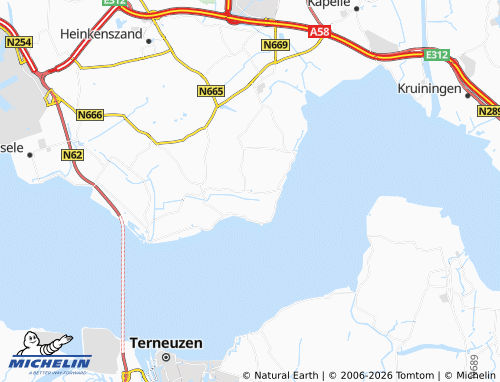 Mapa MICHELIN Baarland - ViaMichelin