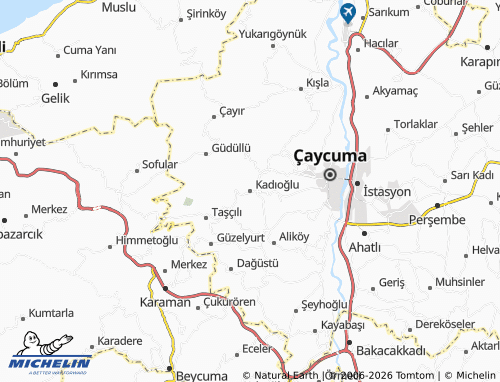 MICHELIN Kadıoğlu map - ViaMichelin