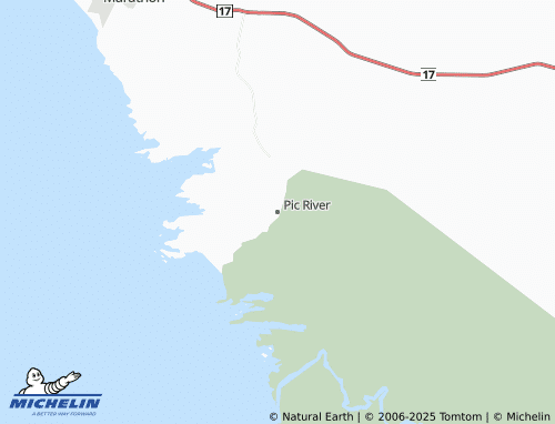 MICHELIN Pic River map - ViaMichelin