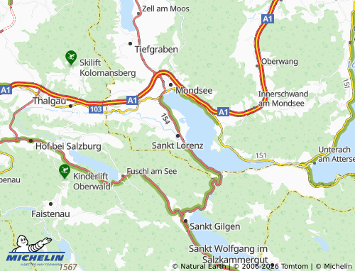 Mapa MICHELIN Sankt Lorenz - ViaMichelin
