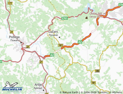 Carte MICHELIN Krstac - ViaMichelin