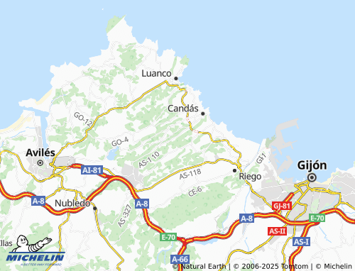 MICHELIN Noval map - ViaMichelin
