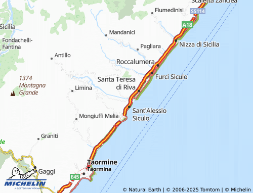 MICHELIN San Francesco di Paola map - ViaMichelin