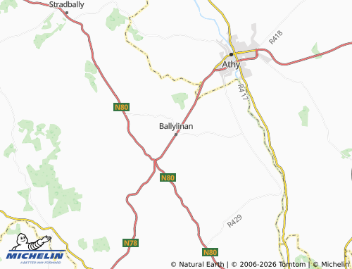 Mapa MICHELIN Ballylinan - ViaMichelin