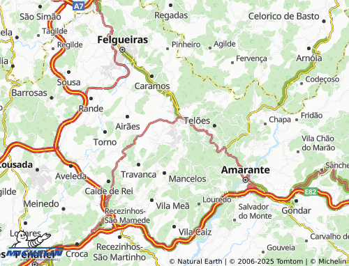 Mappa MICHELIN Aguela - ViaMichelin