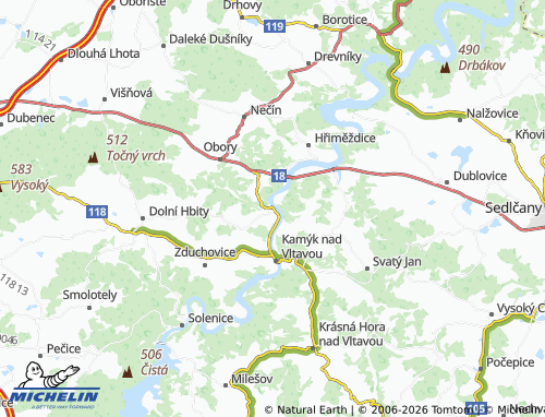 Kaart MICHELIN Velká - ViaMichelin