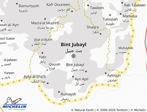 MICHELIN-Landkarte Bint Jubayl - ViaMichelin