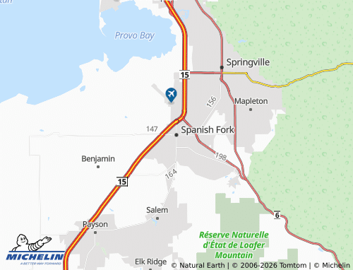 Mappa MICHELIN Spanish Fork - ViaMichelin