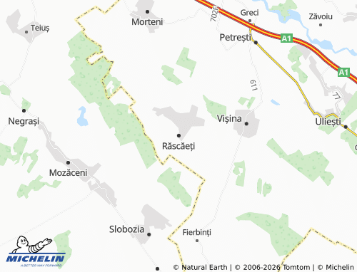 Mappa MICHELIN Răscăeți - ViaMichelin