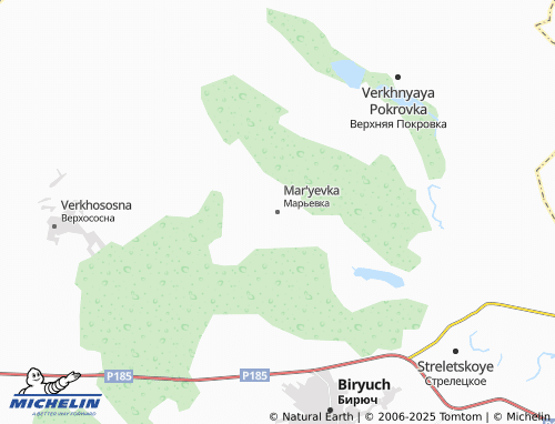 MICHELIN Mar'yevka map - ViaMichelin