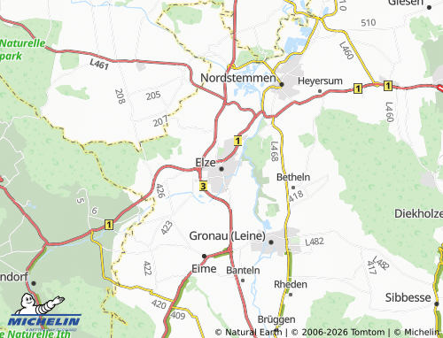 MICHELIN Elze map - ViaMichelin