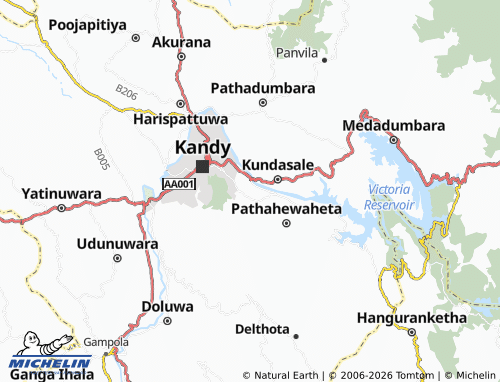 Mappa MICHELIN Ampitiya Pallegama - ViaMichelin