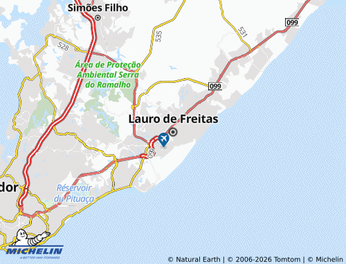 Mapa MICHELIN Lauro de Freitas - ViaMichelin