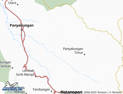 MICHELIN Gunung Baringin map - ViaMichelin