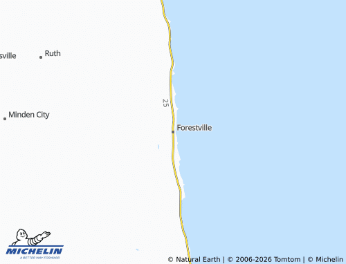 Carte MICHELIN Forestville - ViaMichelin