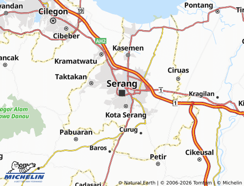 Kaart MICHELIN Serang - ViaMichelin