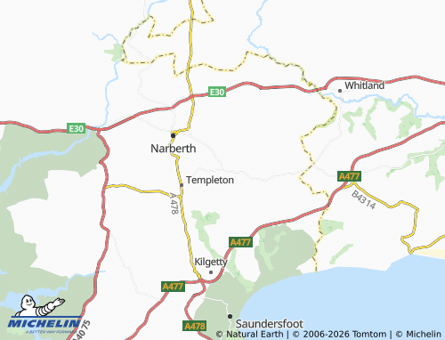 Mappa MICHELIN Princes Gate - ViaMichelin