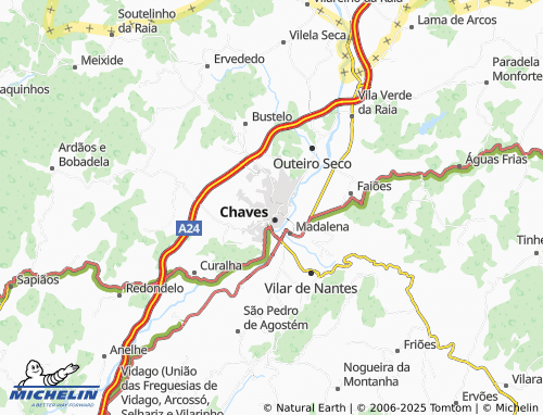 MICHELIN Santa Maria Maior map - ViaMichelin
