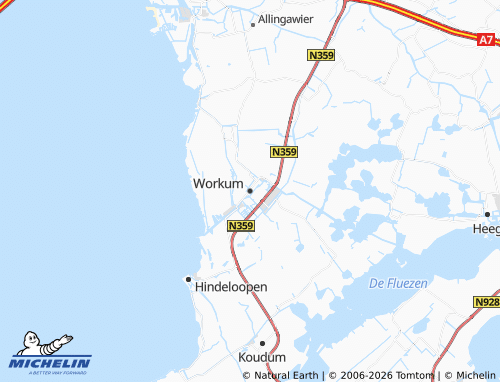 Mappa MICHELIN Workum - ViaMichelin