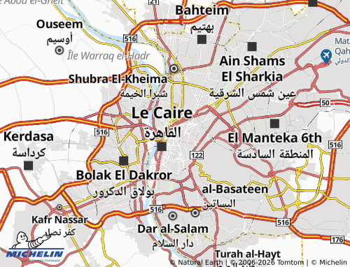 MICHELIN El Rehany map - ViaMichelin