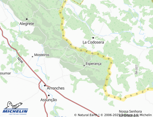 MICHELIN Vale de Fillpa map - ViaMichelin