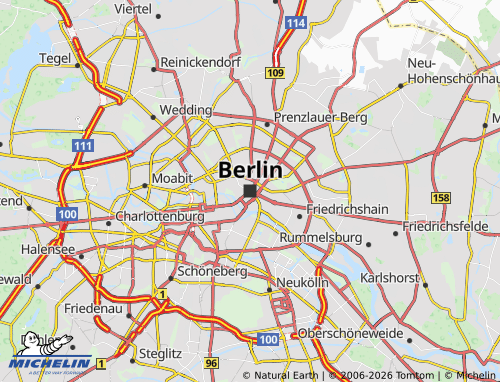Mappa MICHELIN Berlino - ViaMichelin