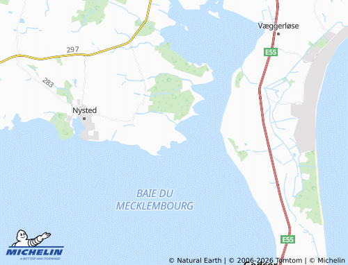 MICHELIN Tågense map - ViaMichelin
