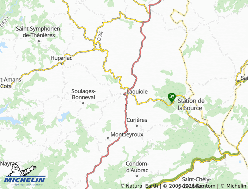 Mappa MICHELIN Laguiole - ViaMichelin