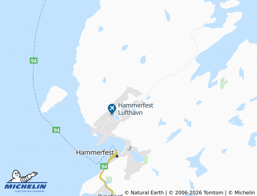 MICHELIN-Landkarte Fuglenesdalen - ViaMichelin