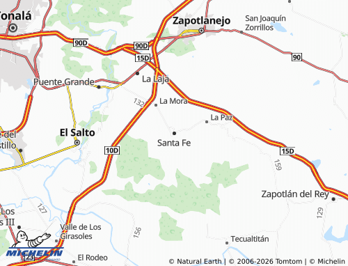 Mappa MICHELIN Santa Fe - ViaMichelin