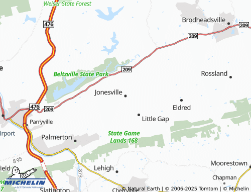 MICHELIN Jonesville map - ViaMichelin