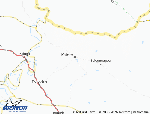 MICHELIN-Landkarte Katoro - ViaMichelin